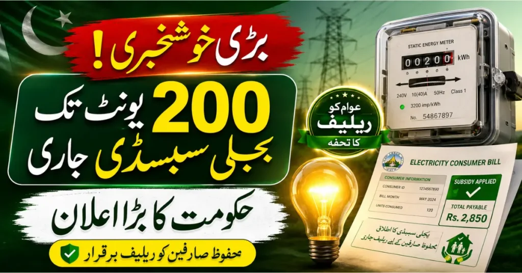 200 Units Bijli Subsidy Latest Update QR Code Verification Explained