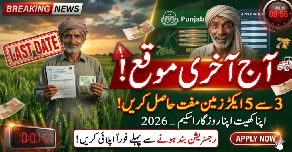 Apna Khet Apna Rozgar Scheme 2026 – Last Date Today for Online Registration
