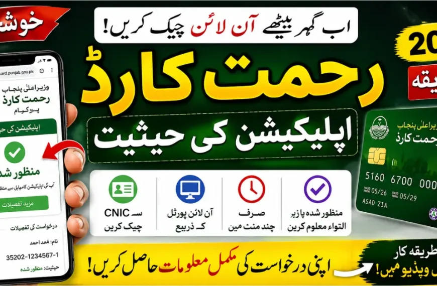 CM Punjab Rahmat Card Status 2026 Complete Tracking Guide