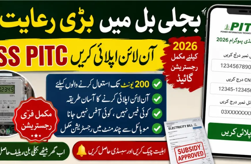 CSS PITC Apply Online 2026 Electricity Subsidy Registration Guide Step by Step