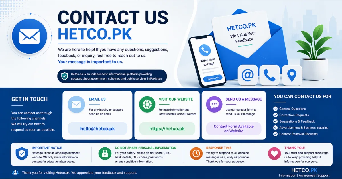 Contact Us – Hetco.pk