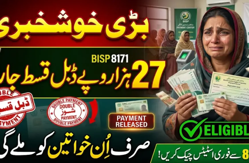 BISP 8171 Double Payment 27000 CNIC Check Process Explained
