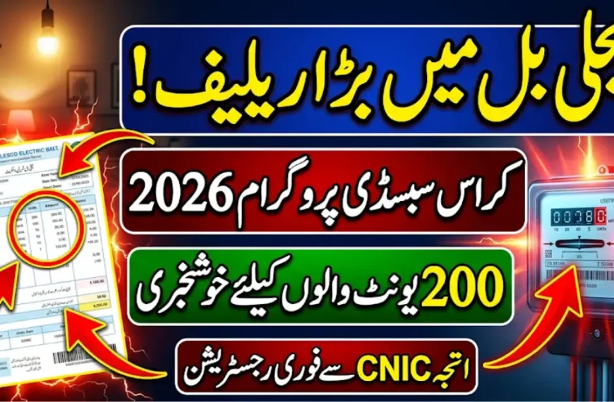 Cross Subsidy Program 2026 Complete Registration Process for Domestic Consumers
