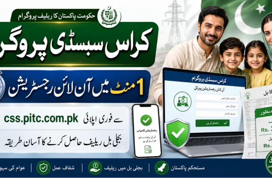 Electricity Bill Relief 2026 Cross Subsidy Program Online Apply Method