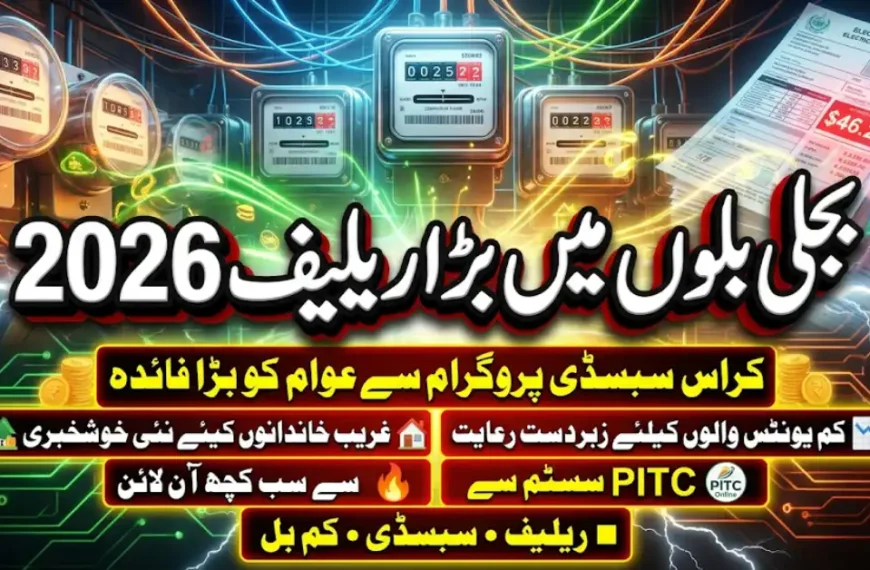 Electricity Relief Update How Cross Subsidy Program Supports Millions in Pakistan 2026