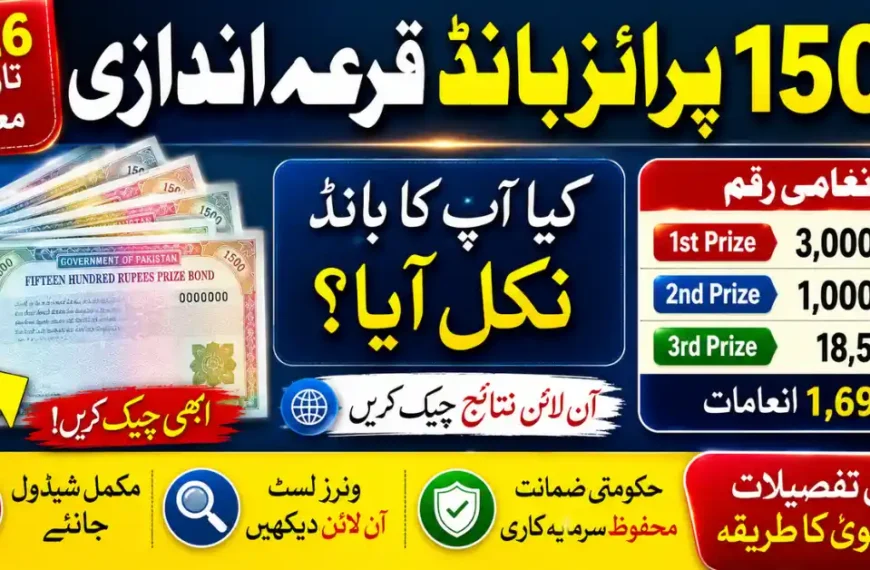 National Savings 1500 Prize Bond Draw 2026 Complete Winner List and Check Online