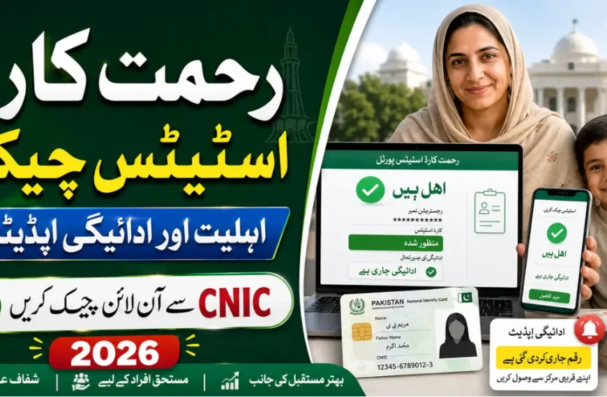 Rahmat Card Status 2026 CNIC Check, Verification and Payment Details