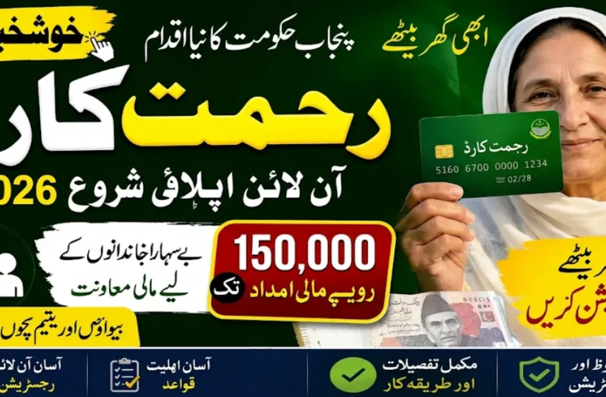Rehmat Card Scheme 2026 Latest Update – Complete Online Application Method