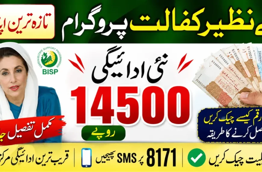 8171 Benazir Kafaalat Payment 14500 Released Check Latest June 2026 Update