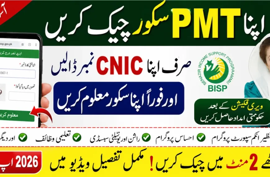 BISP 8171 PMT Score 2026 Guide CNIC Verification, Eligibility and Re-Survey Details