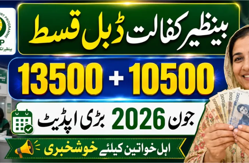Benazir Kafalat Double Qist 13500+10500 June 2026 Latest Update