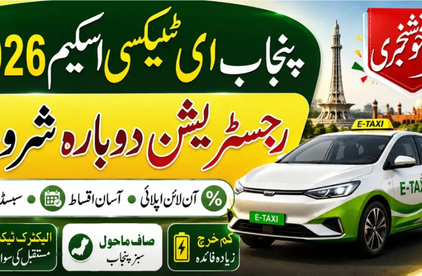 E-Taxi Scheme CM Punjab 2026 Registration Again Launch – Online Apply, Eligibility, Subsidy and Complete Guide