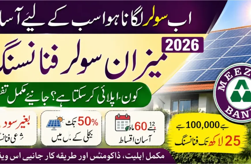 Meezan Solar Financing 2026 Who Can Apply and How Much Financing Can You Get